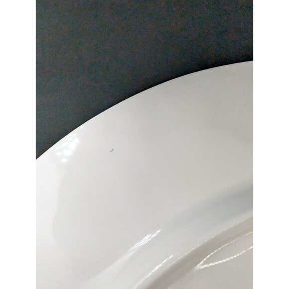 Le Cadeaux Antiqua Serving Platter melamine White crazing  15" discontinued - Picture 6 of 12